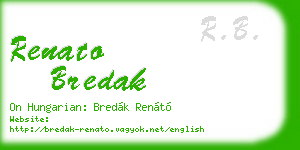 renato bredak business card
