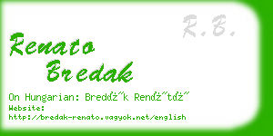 renato bredak business card